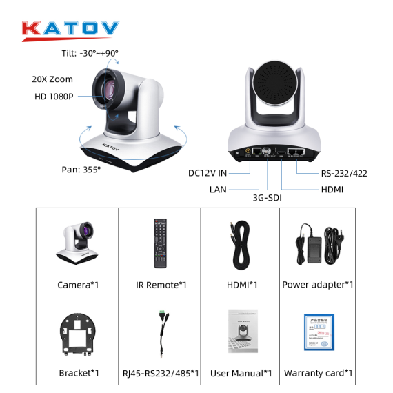 PTZ камера Kato Vision KT-HD40AS
